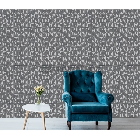 Adawall Omega Koyu Gri Modern Geometrik Desenli 23204-5 Duvar Kağıdı 16.50 M²