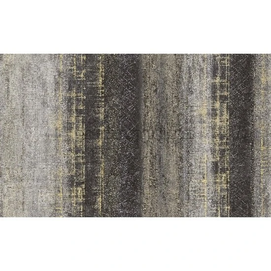 Bella Wallcoverings Siyah Gri Sarı Soyut Eskitme Asimetrik Çizgi Desenli YG32303 Duvar Kağıdı 16.50 M²