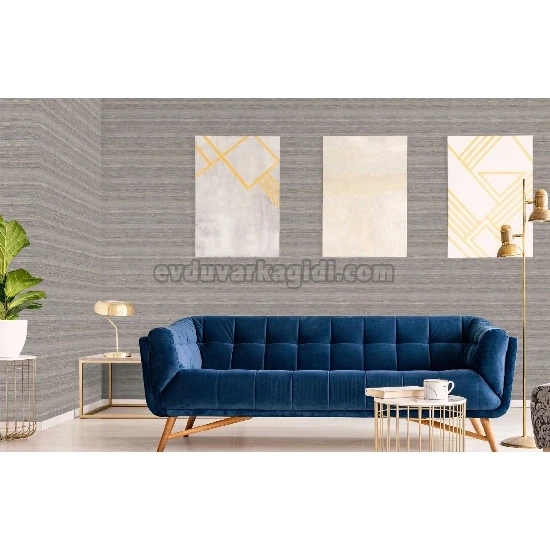 Adawall Vera Koyu Gri Çizgi Desenli 1506-3 Duvar Kağıdı 16.50 M²