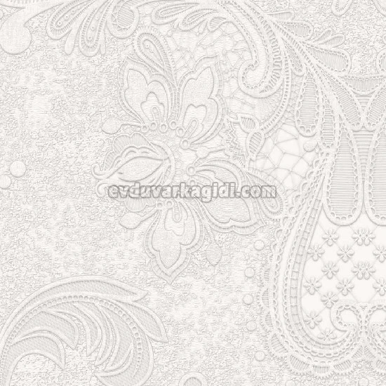 Duka Legend Kırık Beyaz Zemin Kırık Beyaz Motifli Şam Desenli 81153-1 Duvar Kağıdı 16.50 M²