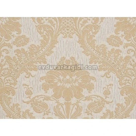 Murella Canova (italyan) Kabartma Doku Vizon Kahve Motifli Damask Desenli M2066 Duvar Kağıdı 7 M²