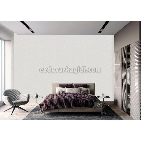 Adawall Dante Açık Gri Damarlı Düz Desenli 1406-2 Duvar Kağıdı 10.60 M²