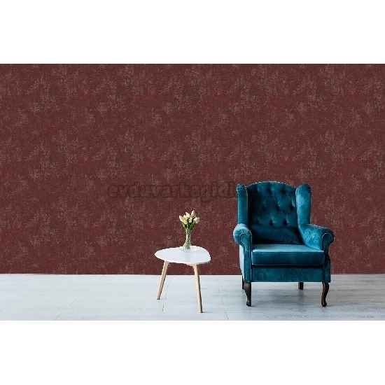 Decowall Retro Bordo Sarı Soyut Eskitme Desenli 5003-02 Duvar Kağıdı 16.50 M²