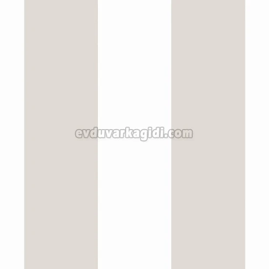 Duka Kids Collection Krem Beyaz Geniş Çizgili Çubuk Desenli 15162-1 Duvar Kağıdı 16.20 M²