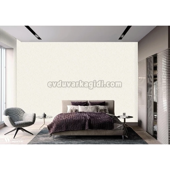 Adawall Dante Açık Krem Damarlı Düz Desenli 1406-6 Duvar Kağıdı 10.60 M²