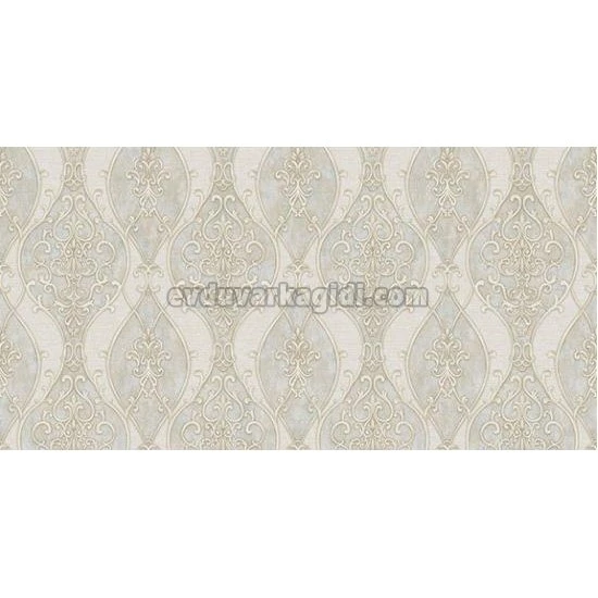 Ottoman Wallcoverings Vizon Gri Zemin Gold Motifler Klasik Desenli YG30904 Duvar Kağıdı 16.50 M²