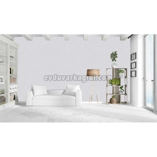 Gmz Vav Collection Açık Gri Keten Desenli 42331-5 Duvar Kağıdı16.50 M²