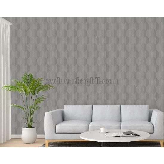 Adawall Vera Gri Modern Geometrik Desenli 1501-4 Duvar Kağıdı 16.50 M²