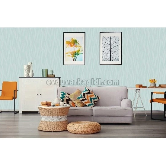 Gmz Vav Collection Yeşil Karışık Çizgi Desenli 42306-3 Duvar Kağıdı 16.50 M²