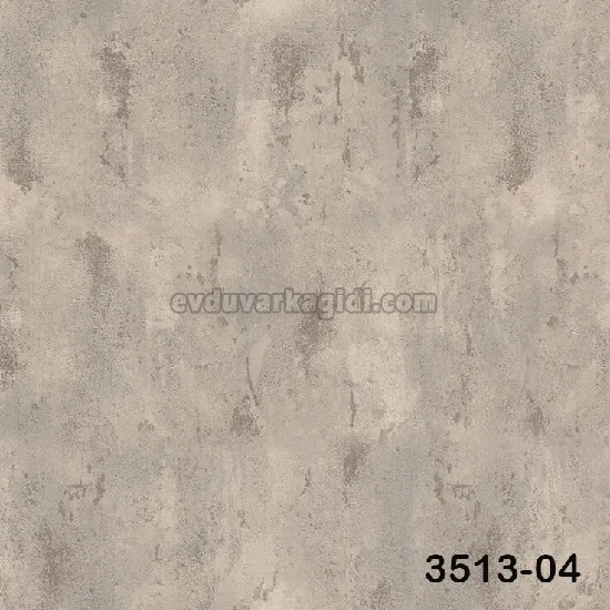 Decowall Tudor Gri Bej Soyut Eskitme Beton Sıva Desenli 3513-04 Duvar Kağıdı 16.50 M²