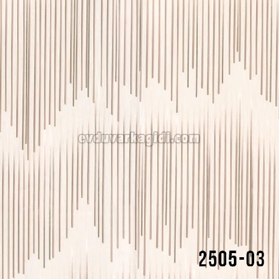 Decowall Odessa Krem Kahverengi Çizgili Zigzag Desenli 2505-03 Duvar Kağıdı 16,50 M²