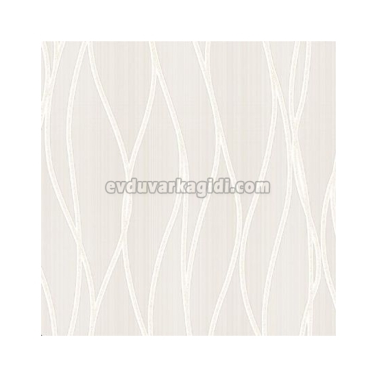 Golden Forever Beyaz Modern Asimetrik Çizgi Desenli 14202 Duvar Kağıdı 5 M²