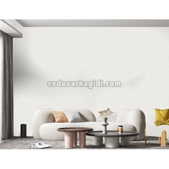 Adawall Vera Beyaz Modern Düz Desenli 1510-1 Duvar Kağıdı 16.50 M²