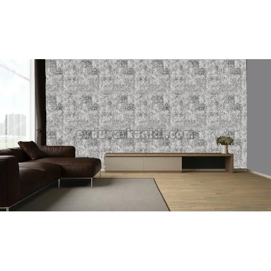 Decowall Retro Açık Gri Koyu Gri Retro Eskitme Desenli 5004-03 Duvar Kağıdı 16.50 M²