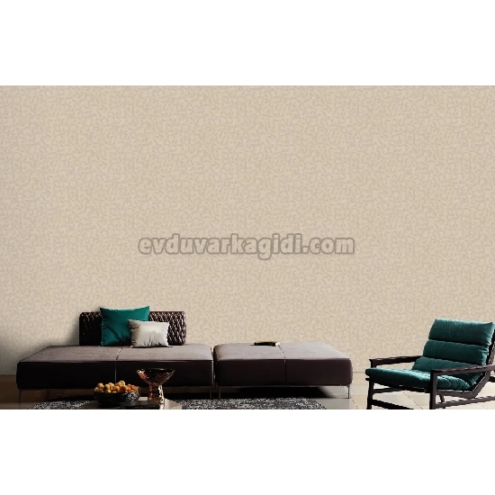 Adawall Muse Vizon Krem Bej Yaprak Desenli 25109-3 Duvar Kağıdı 16.50 M²