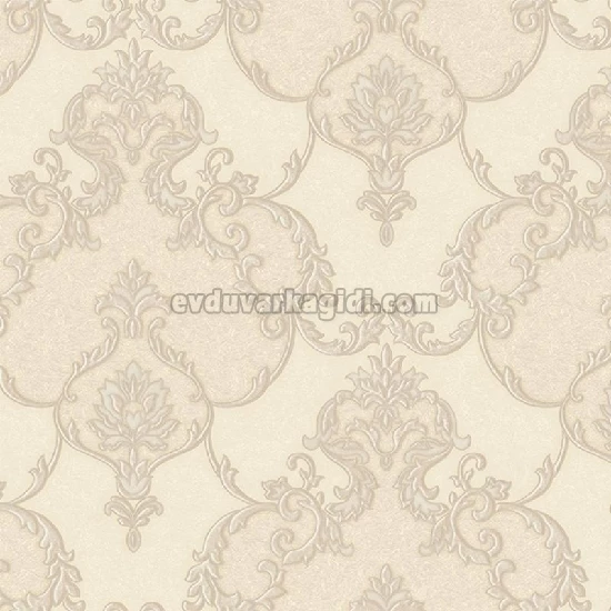 Adawall Dante Koyu Krem Damask Desenli 1403-3 Duvar Kağıdı 10.60 M²