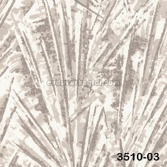 Decowall Tudor Krem Bej Soyut Yaprak Kristal Desenli 3510-03 Duvar Kağıdı 16.50 M²