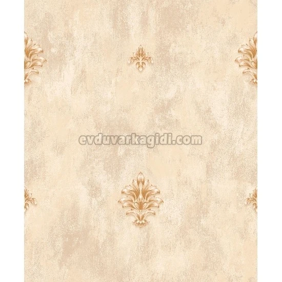 Bella Wallcoverings Krem Zemin Kahve Damask Desenli YG31203 Duvar Kağıdı 16.50 M²