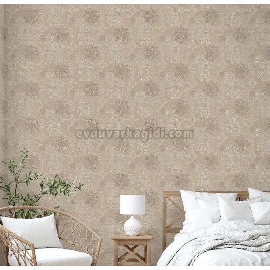 Adawall Dante Kahverengi Geometrik Desenli 1409-3 Duvar Kağıdı 10.60 M²