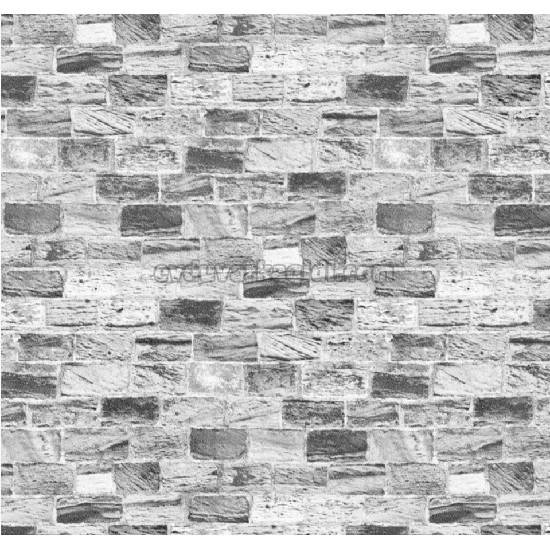 Wall212 3d Single 3 Boyutlu Beyaz Gri Siyah Kesme Taş Desenli 2041 Duvar Kağıdı 5 M²