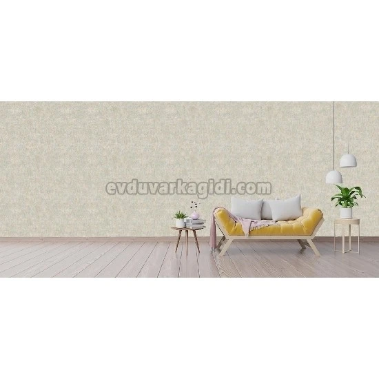 Ottoman Wallcoverings Sarı Gri Düz Desenli YG31004 Duvar Kağıdı 16.50 M²