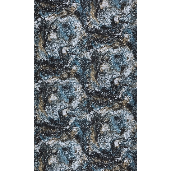 Vertu Bergama Gri Mavi Siyah Yeşil Alacalı Soyut Granit Desenli 900-4 Duvar Kağıdı 16.50 M²