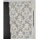 Golden Black Gri Zemin Üstüne Beyaz Motifli Damask Desenli 41297 Duvar Kağıdı 16.10 M²