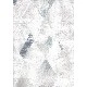 Livart Cashmir Eskitme Gri Mavi Geometrik Baklava Desenli 650-2 Duvar Kağıdı 16.50 M²