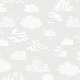 Duka Kids Collection Gri Zemin Beyaz Bulutlar Desenli 15156-1 Duvar Kağıdı 16.20 M²