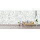 Prowall Ainos Beyaz Gri Düz Keten Desenli 6529-3 Duvar Kağıdı 16.50 M²