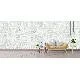 Prowall Ainos Beyaz Gri Düz Keten Desenli 6529-3 Duvar Kağıdı 16.50 M²