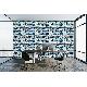 Gmz 3D Elemental Beyaz Mavi Siyah 3 Boyutlu Yosunlu Tuğla Desenli 42005-3 Duvar Kağıdı 16.50 M²