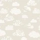 Duka Kids Collection Bej Zemin Beyaz Bulutlar Desenli 15156-2 Duvar Kağıdı 16.20 M²
