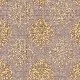 Golden Flamingo Geometrik Zemin Üstüne Mürdüm Damask Desenli 17251 Duvar Kağıdı 5 M²