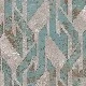 Duka By Hakan Akkaya Açık Kahverengi Zemin Üstüne Turkuaz Bakır Geometrik Desenli 20195-4 Duvar Kağıdı 10.60 M²