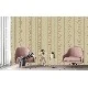 Adawall Rumi Bej Klasik Süslemeli Çizgi Desenli 6805-3 Duvar Kağıdı 10.60 M²