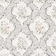 Duka Sawoy Gri Beyaz Retro Gül Desenli 17171-1 Duvar Kağıdı 10.00 M²