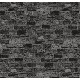 Wall212 3d Single 3 Boyutlu Siyah Gri Krem Kesme Taş Desenli 2040 Duvar Kağıdı 5 M²