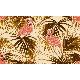 Gmz 3D Elemental Krem Kahve Kiremit 3 Boyutlu Yaprak Flamingo Desenli 42022-2 Duvar Kağıdı 16.50 M²