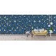 Ottoman Wallcoverings Mavi Bakır Damask Desenli A0027 Duvar Kağıdı 16.50 M²