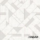 Decowall Tudor Beyaz Açık Gri Modern Geometrik Desenli 3508-04 Duvar Kağıdı 16.50 M²