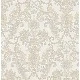 Adawall Rumi Beyaz Gri Süslemeli Damask Desenli 6804-1 Duvar Kağıdı 10.60 M²