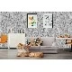 Bella Wallcoverings Gri Siyah Eskitme Desenli YG32503 Duvar Kağıdı 16.50 M²